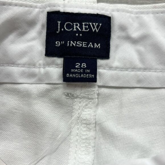 J. Crew Factory 9" flex chino short in white NWT size 28 - Picture 7 of 12